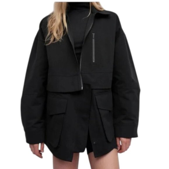 New Women's Lululemon Glyde 2-in-1 Adaptable Jacket Black X Large - Picture 2 of 7